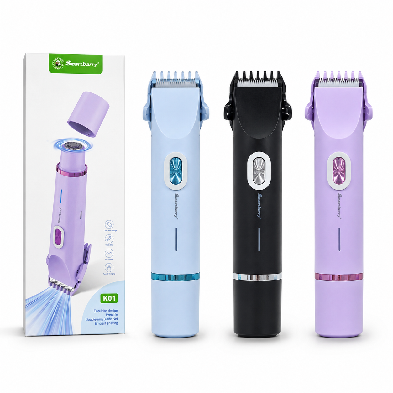 2-in-1 Dual Head Shaver for Women