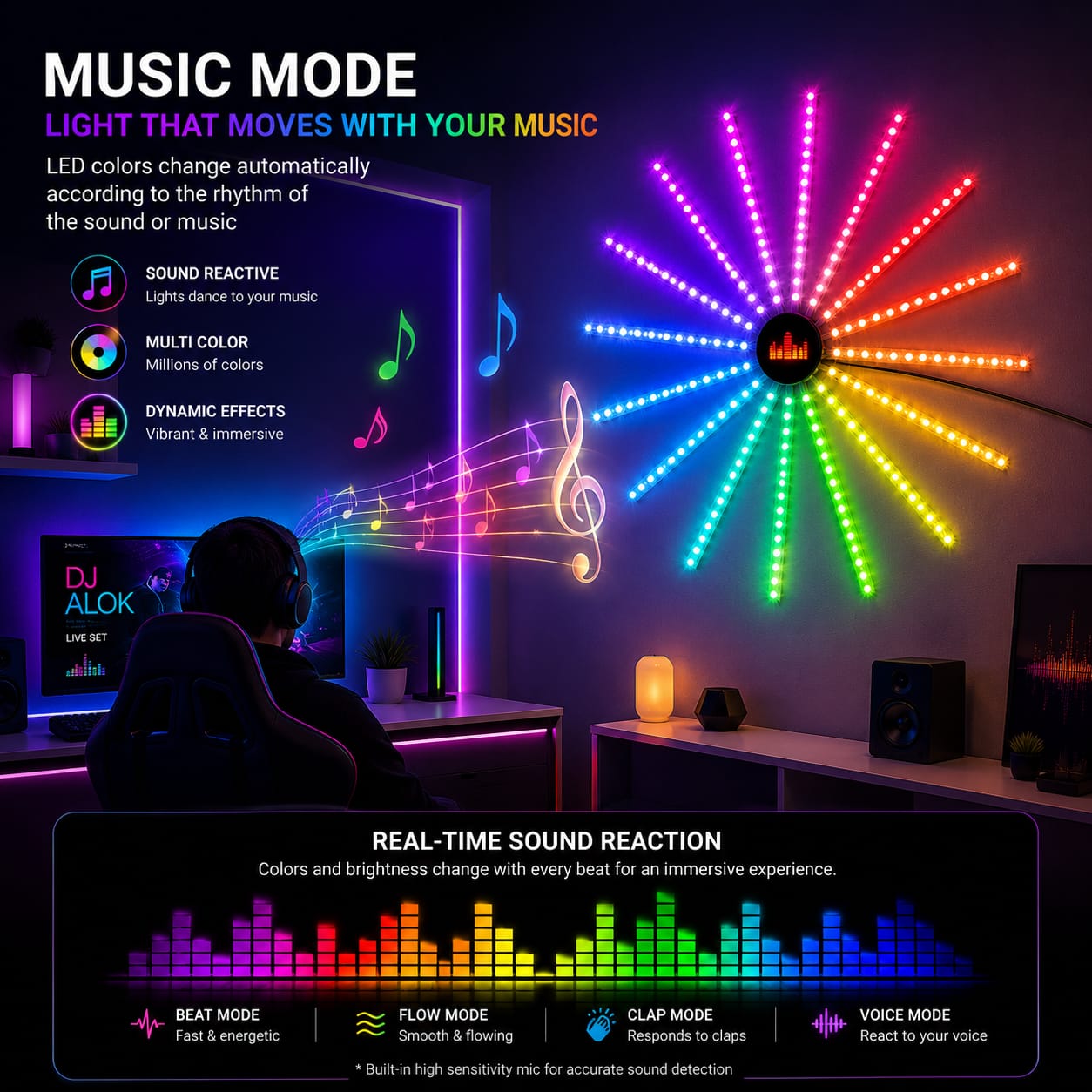 Smart Firework LED Lights