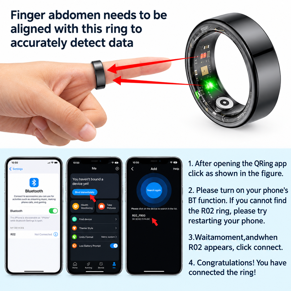 COLMI R10 Smart Ring – Sleep & Activity Tracker